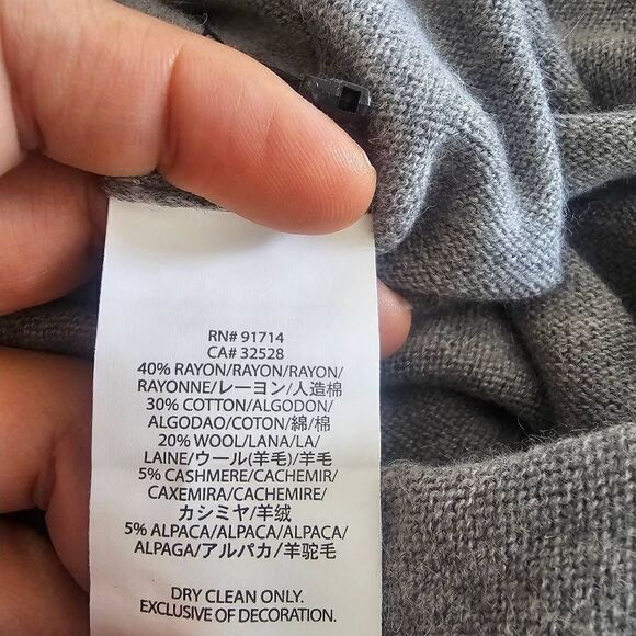 Armani Exchange womens Sz S cashmere Alpaca blend knit sleeveless sweater dress - Picture 8 of 9